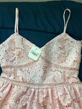 Altar'd State Soft Pink Satin-Lined Bandeau